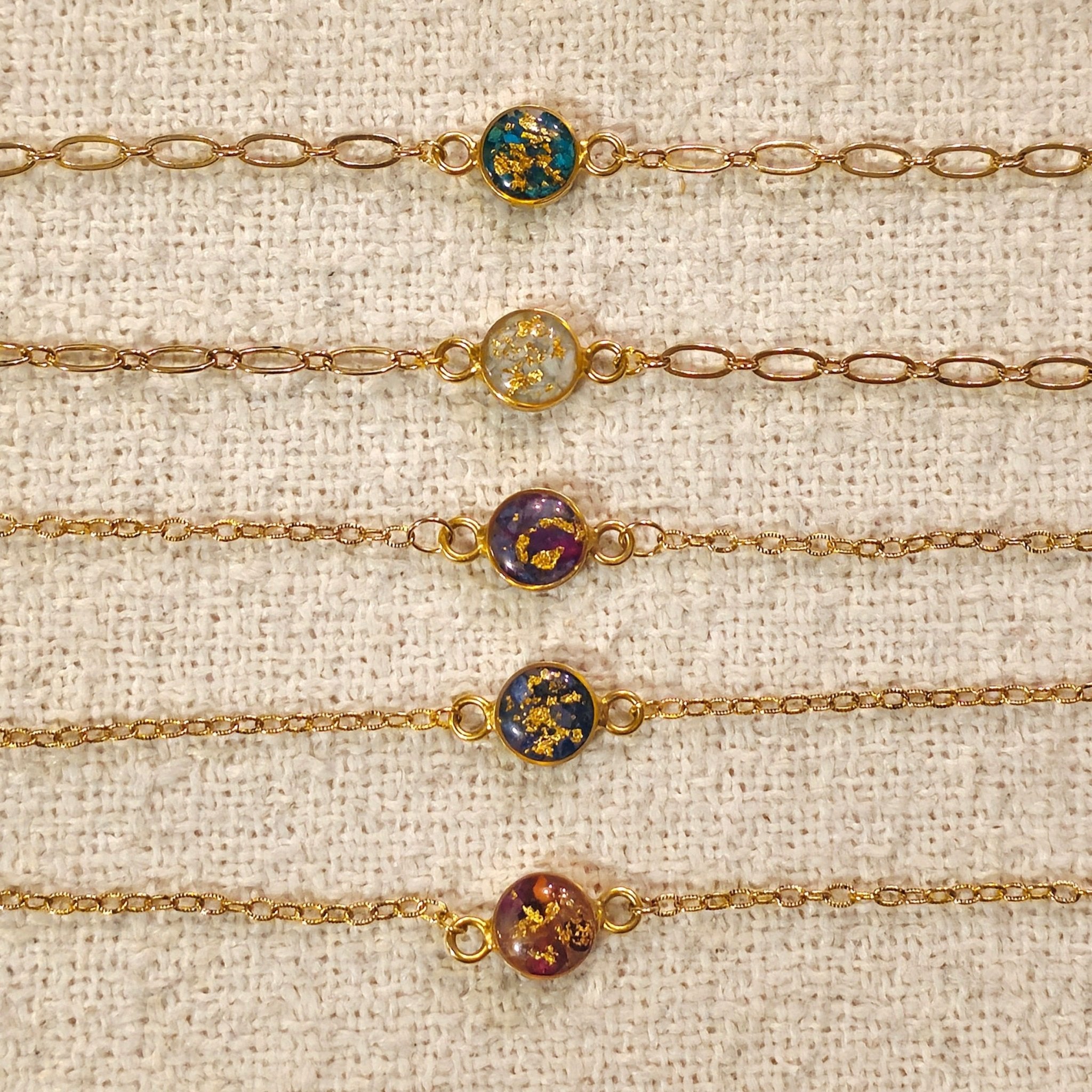 Color Harmony Crystal Gold Circle Bracelet - All Cheri's Intriguing Crystals LLCBracelet