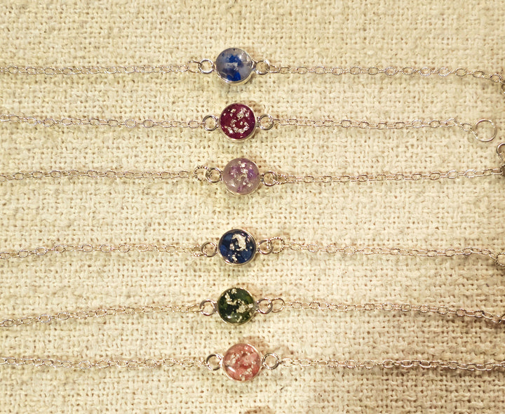 Silver Circle Color Harmony Crystal Bracelet