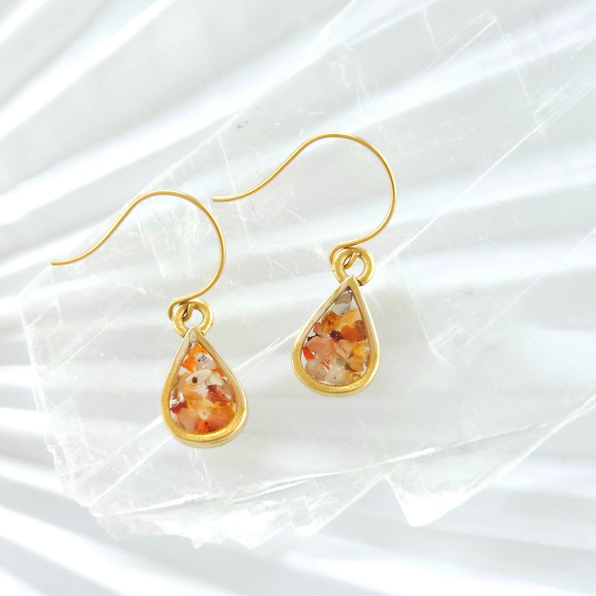 Crystal and Resin Drop Earrings - All Cheri's Intriguing Crystals LLCEarrings