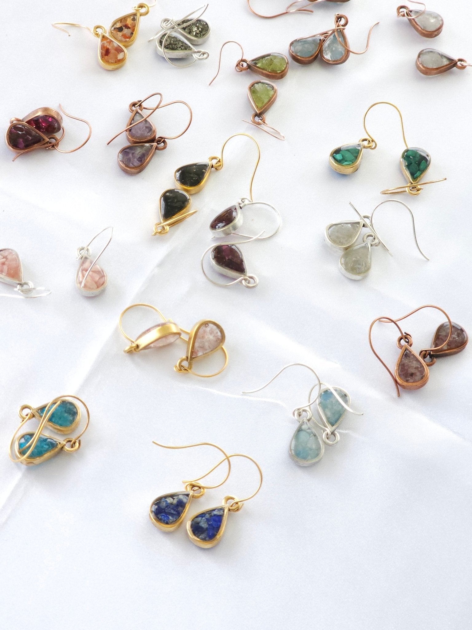 Crystal and Resin Drop Earrings - All Cheri's Intriguing Crystals LLCEarrings