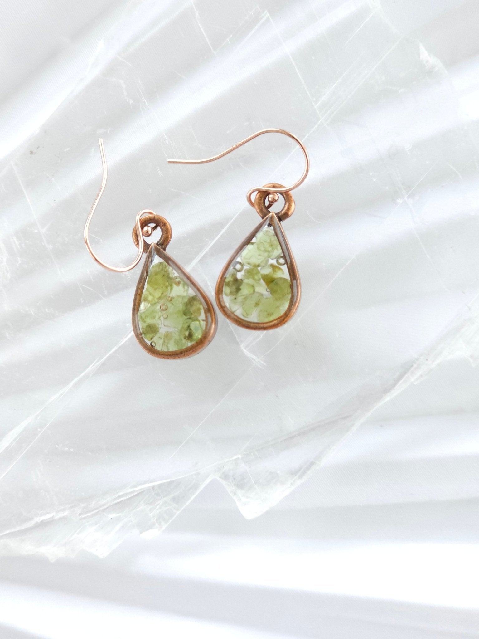 Crystal and Resin Drop Earrings - All Cheri's Intriguing Crystals LLCEarrings