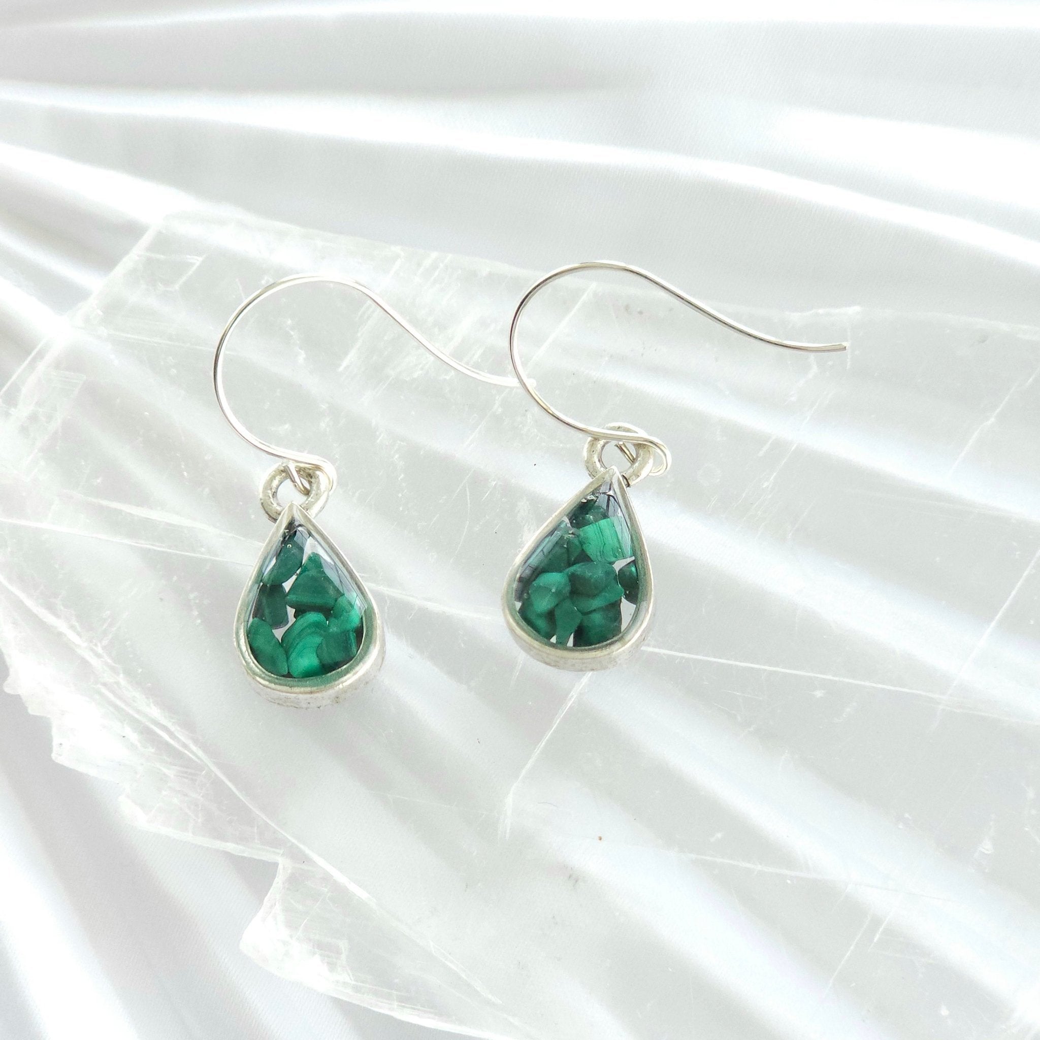 Crystal and Resin Drop Earrings - All Cheri's Intriguing Crystals LLCEarrings