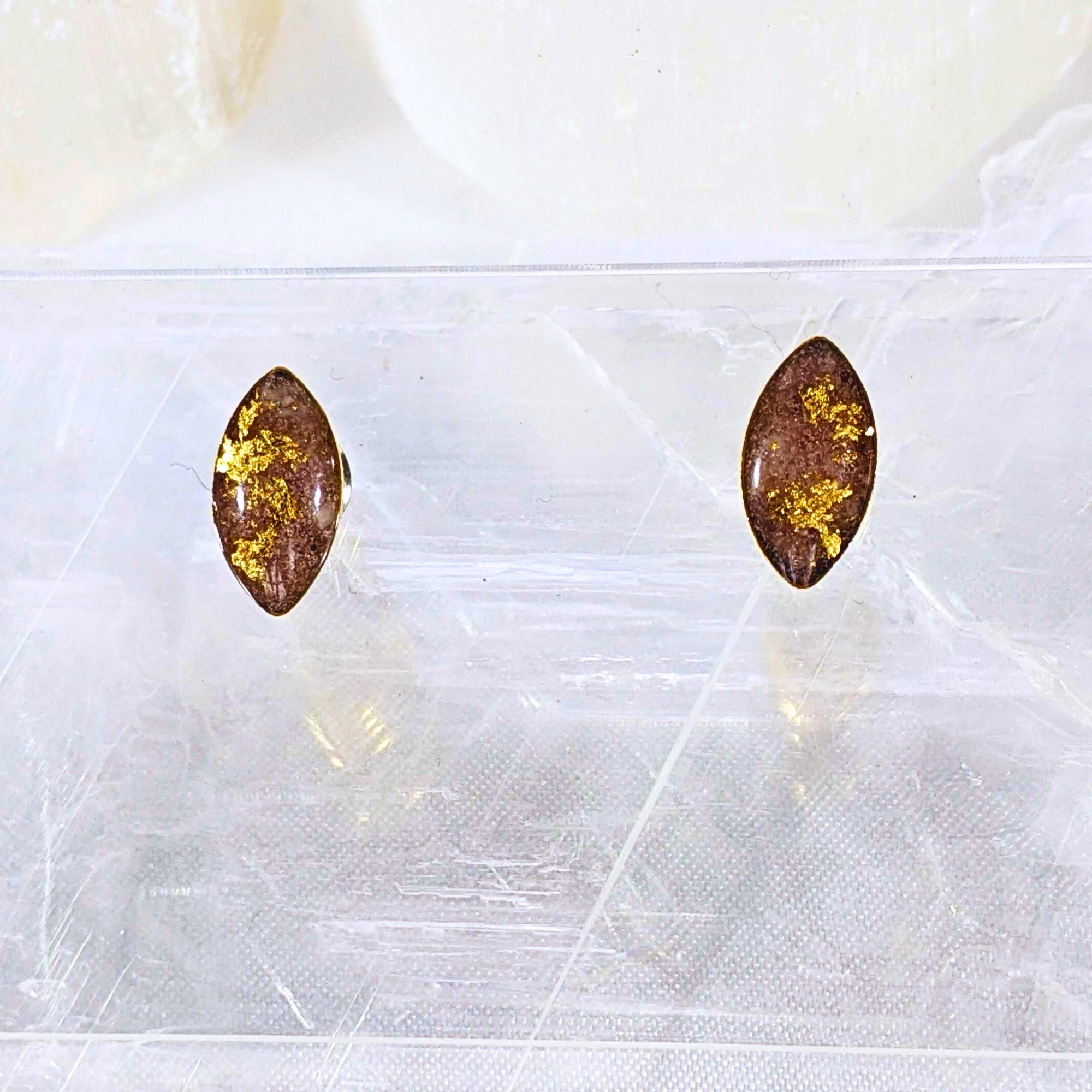 Marquise Shaped Post Crystal Earrings- Love Letters Collection - All Cheri's Intriguing Crystals LLC