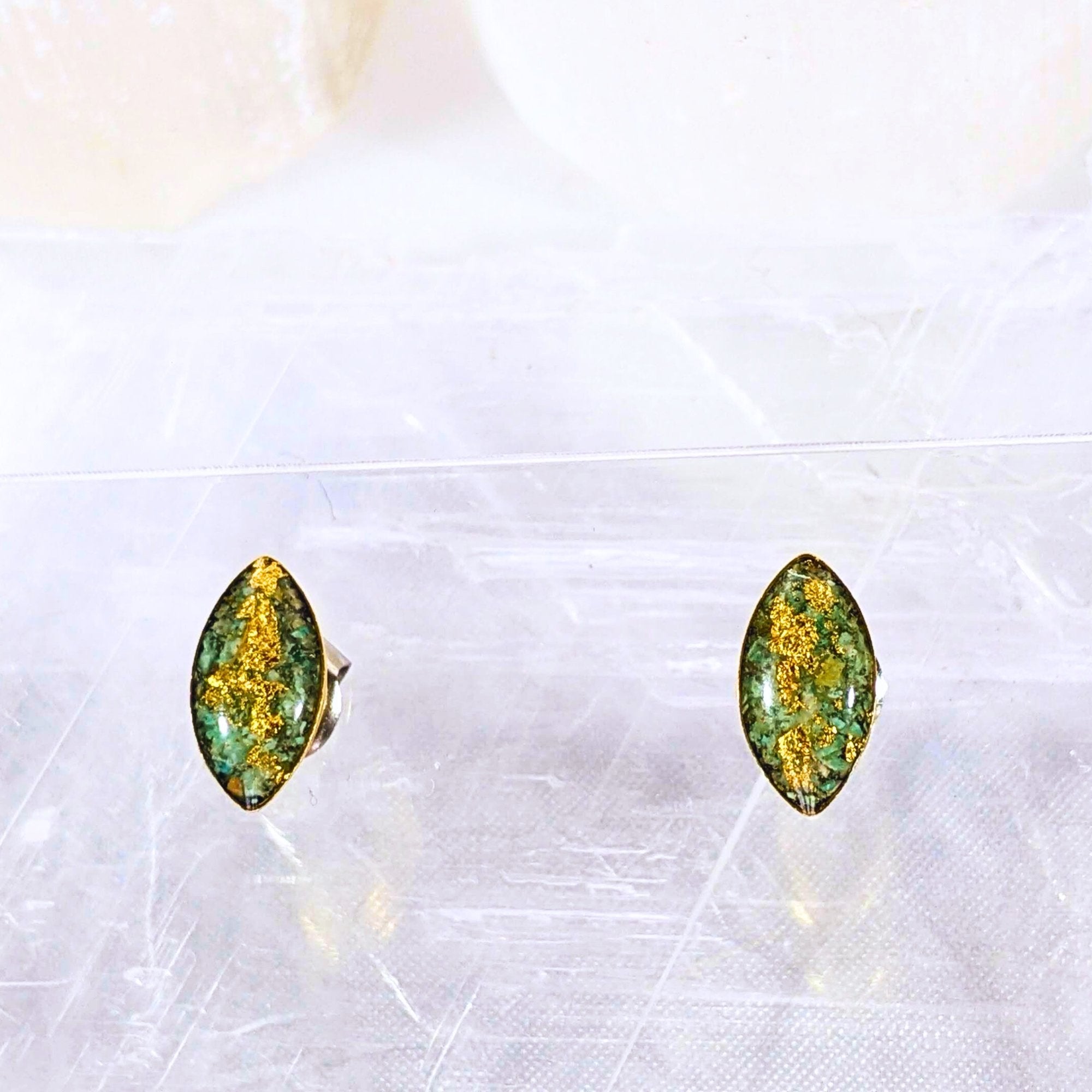 Marquise Shaped Post Crystal Earrings- Love Letters Collection - All Cheri's Intriguing Crystals LLC