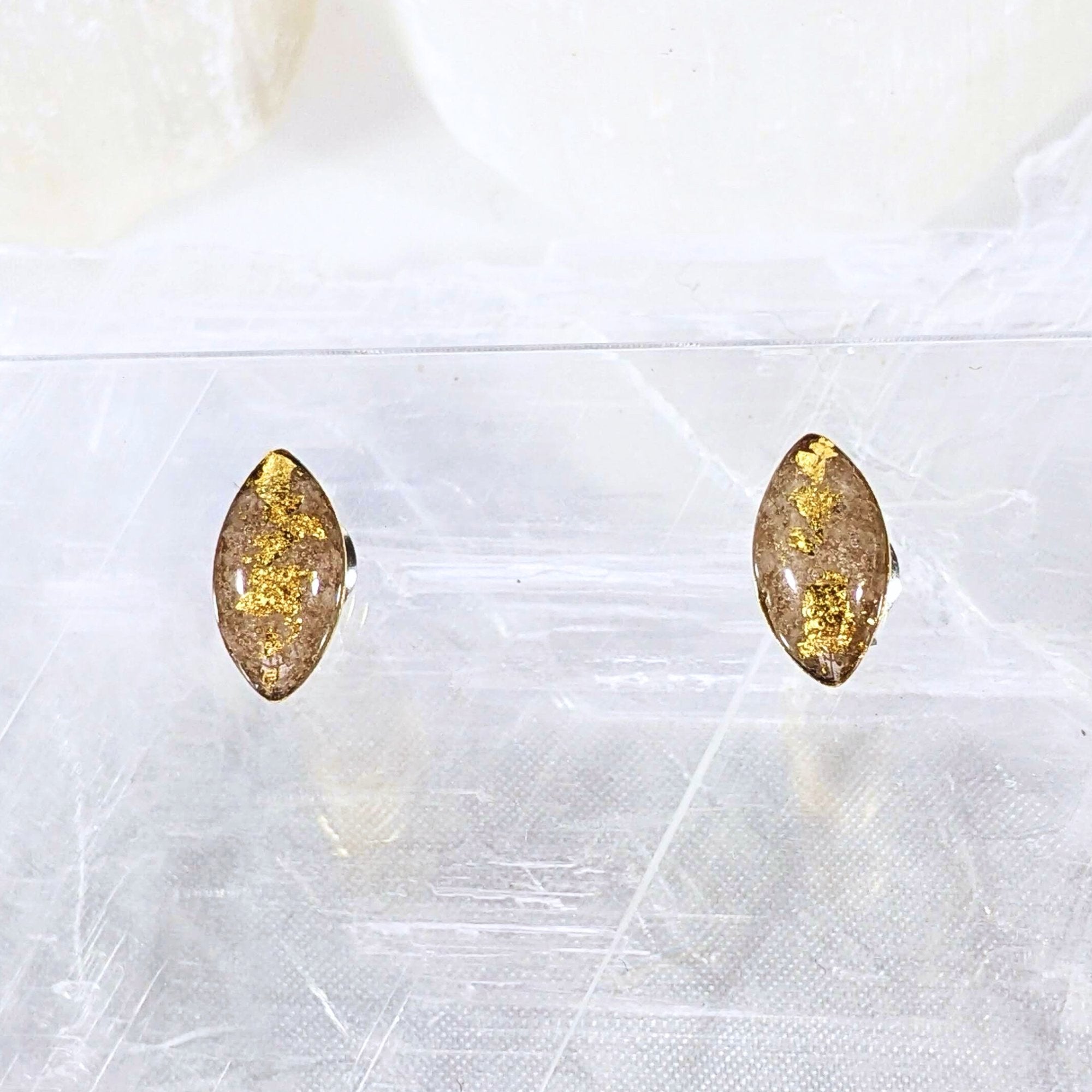 Marquise Shaped Post Crystal Earrings- Love Letters Collection - All Cheri's Intriguing Crystals LLC