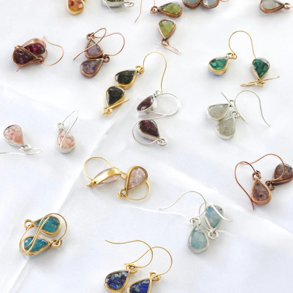 Crystal and Resin Drop Earrings - All Cheri's Intriguing Crystals LLCEarrings