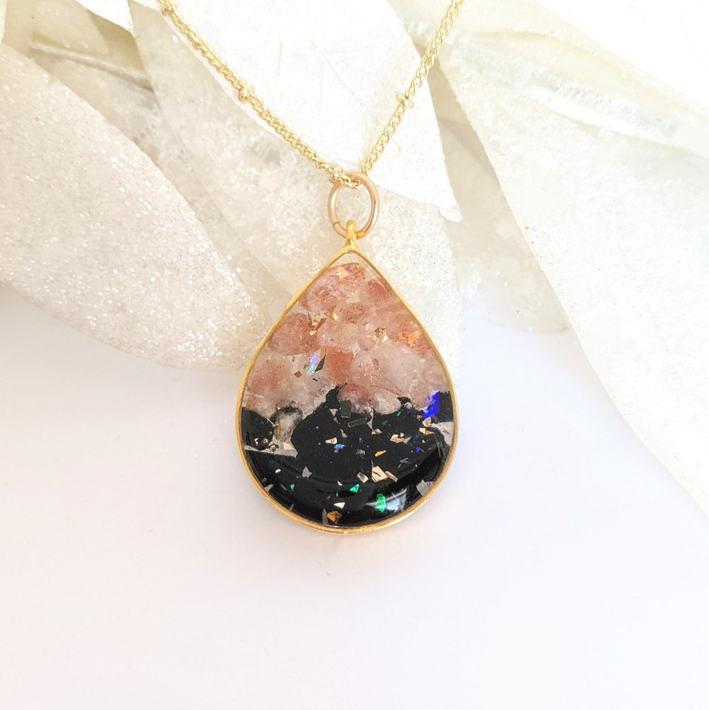 Crystal Fusion Drop Necklace - Art by Autumn M.Necklace