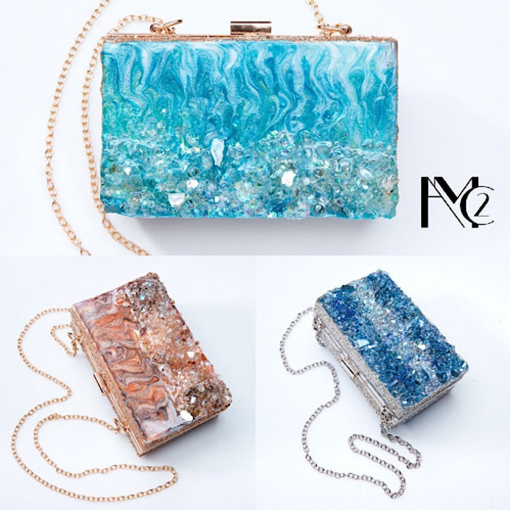 Gold Custom Clutch - Art by Autumn M.Clutch