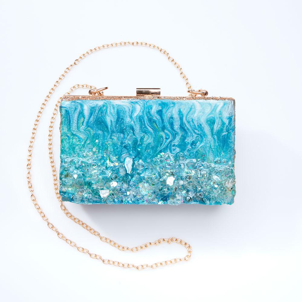 Gold Custom Clutch - Art by Autumn M.Clutch