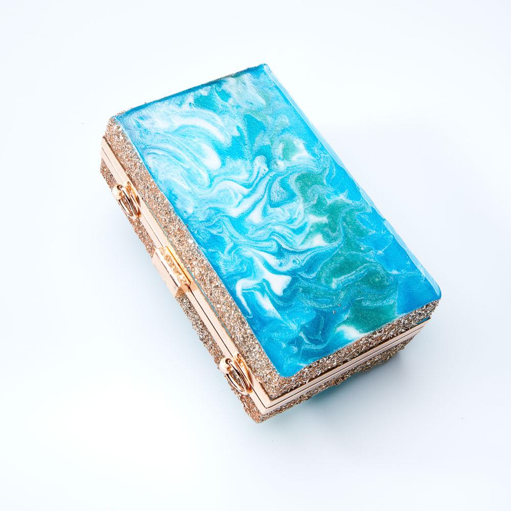 Gold Custom Clutch - Art by Autumn M.Clutch