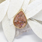Gold Drop Healing Crystal Necklace - Art by Autumn M.Necklace
