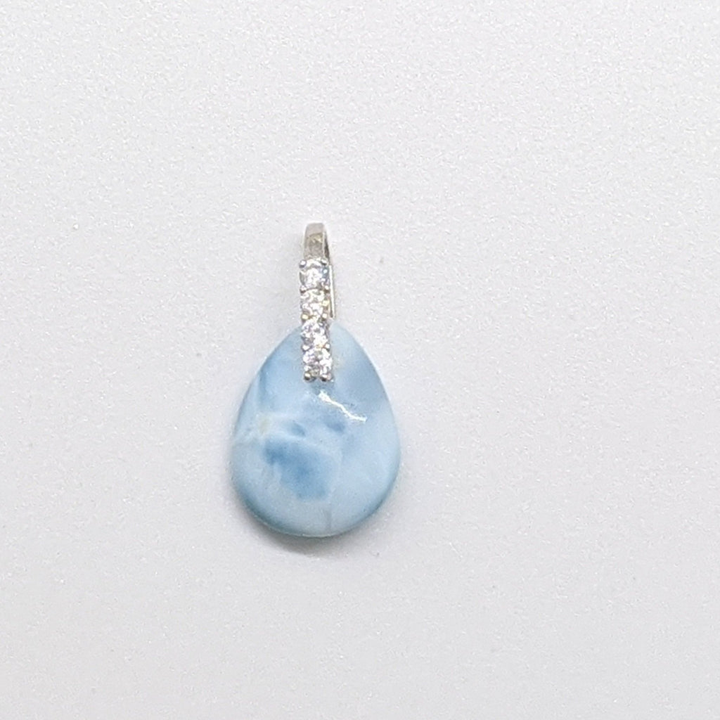 Larimar and Sterling Silver Necklace - Art by Autumn M.Necklace
