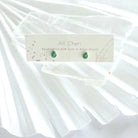 Silver Crushed Gemstone Drop Post Earrings - All Cheri's Intriguing Crystals LLC