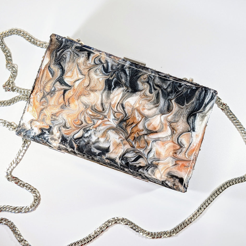 Silver Custom Clutch - Art by Autumn M.Clutch