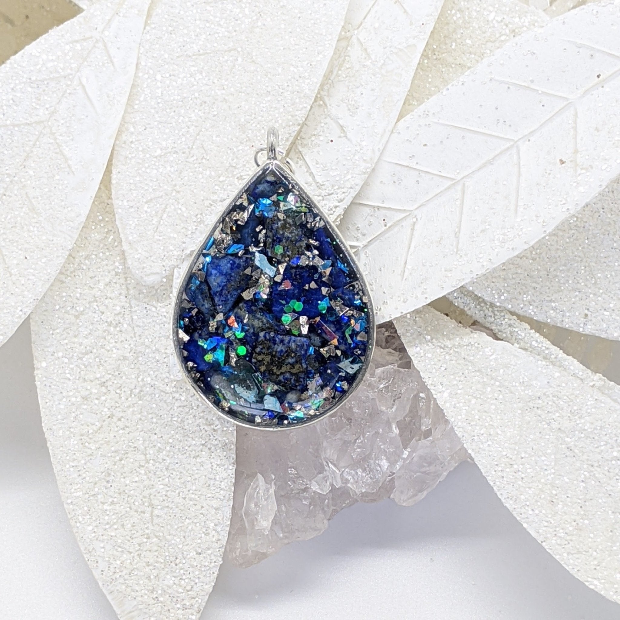 Silver Drop Healing Crystal Necklace All Cheri s Intriguing Crystals LLC