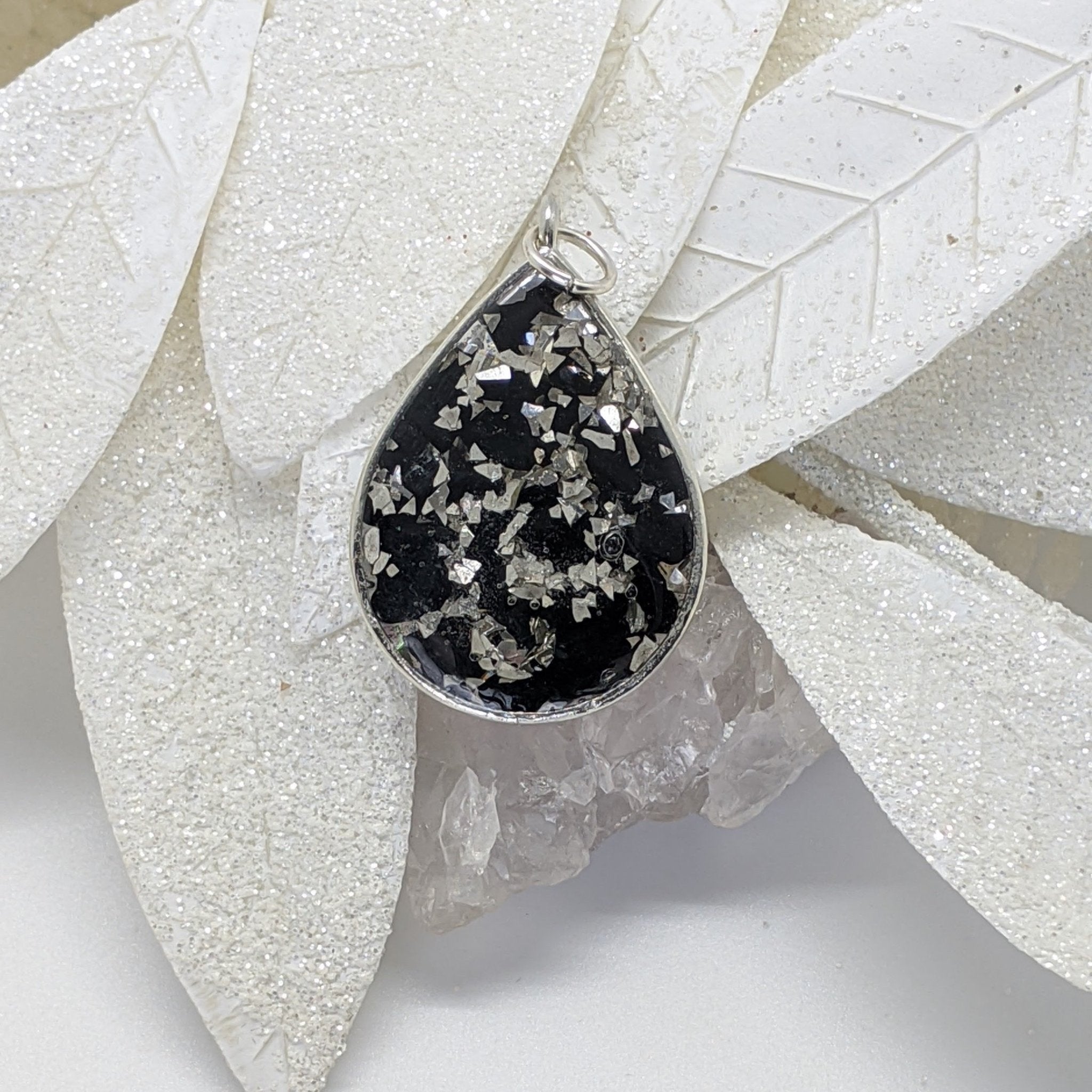 Silver Drop Healing Crystal Necklace All Cheri s Intriguing Crystals LLC