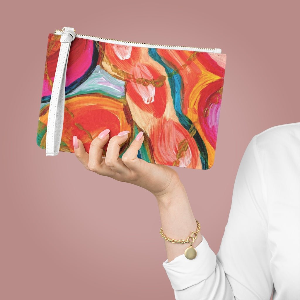 Vegan Leather Saffiano Clutch Bag Euphoria Series 2 - Art by Autumn M.Bags