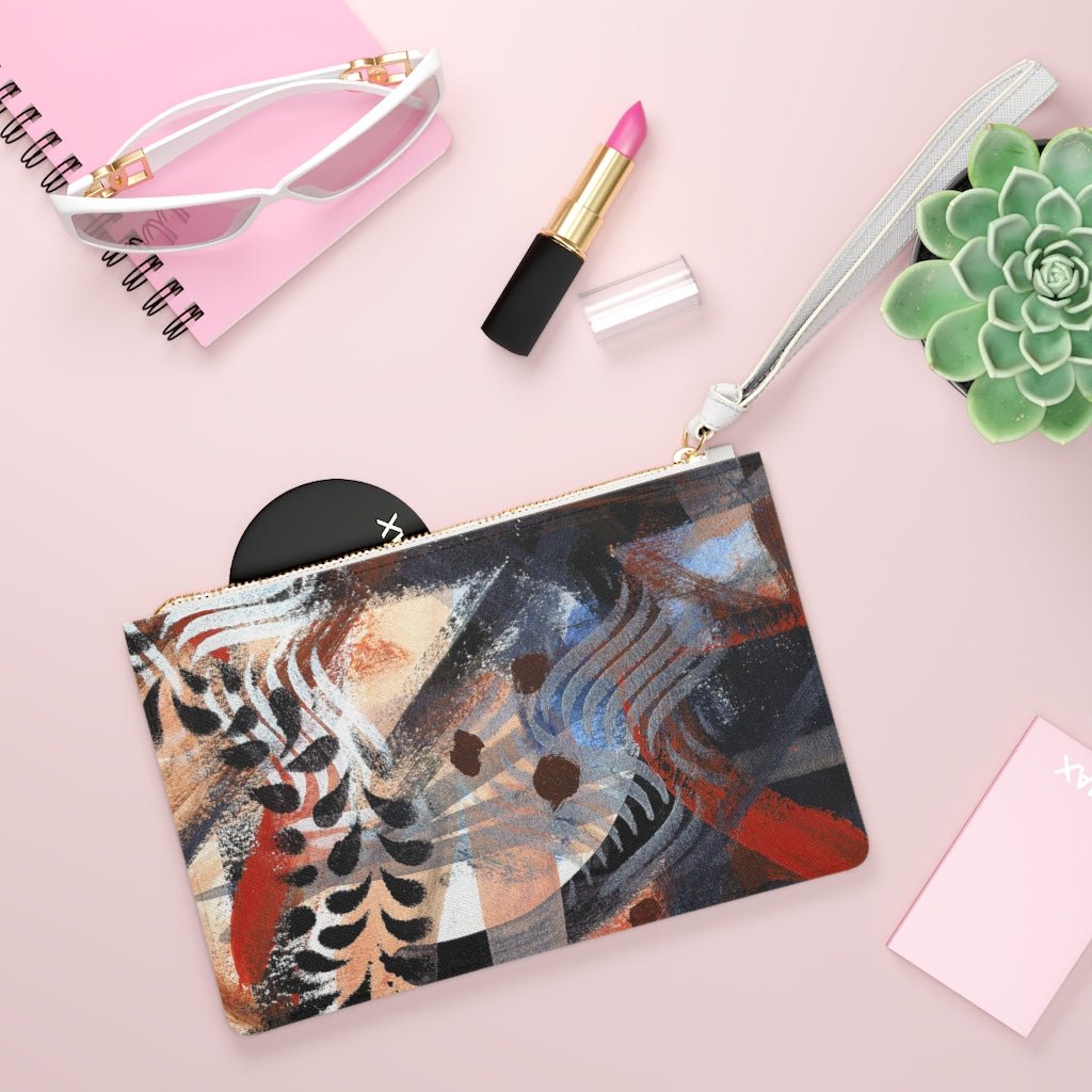 Vegan Leather Saffiano Clutch Bag Into The Wild Series 2 - Art by Autumn M.Bags