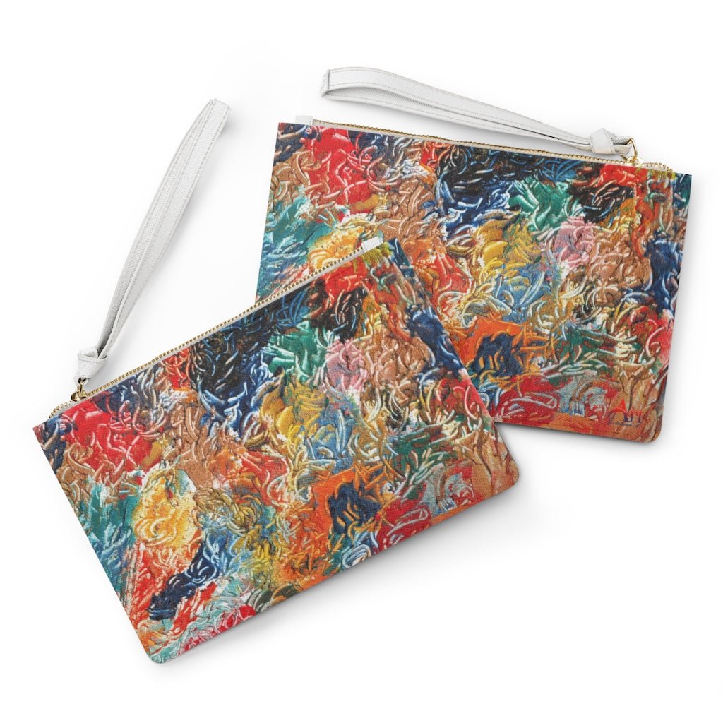 Vegan Leather Saffiano Clutch Perspective Series - Art by Autumn M.Bags