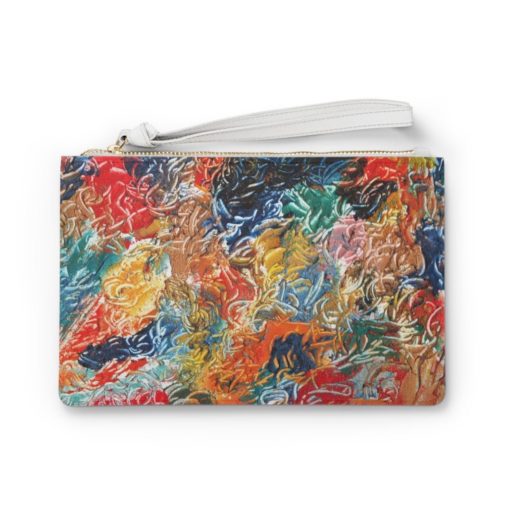 Vegan Leather Saffiano Clutch Perspective Series - Art by Autumn M.Bags