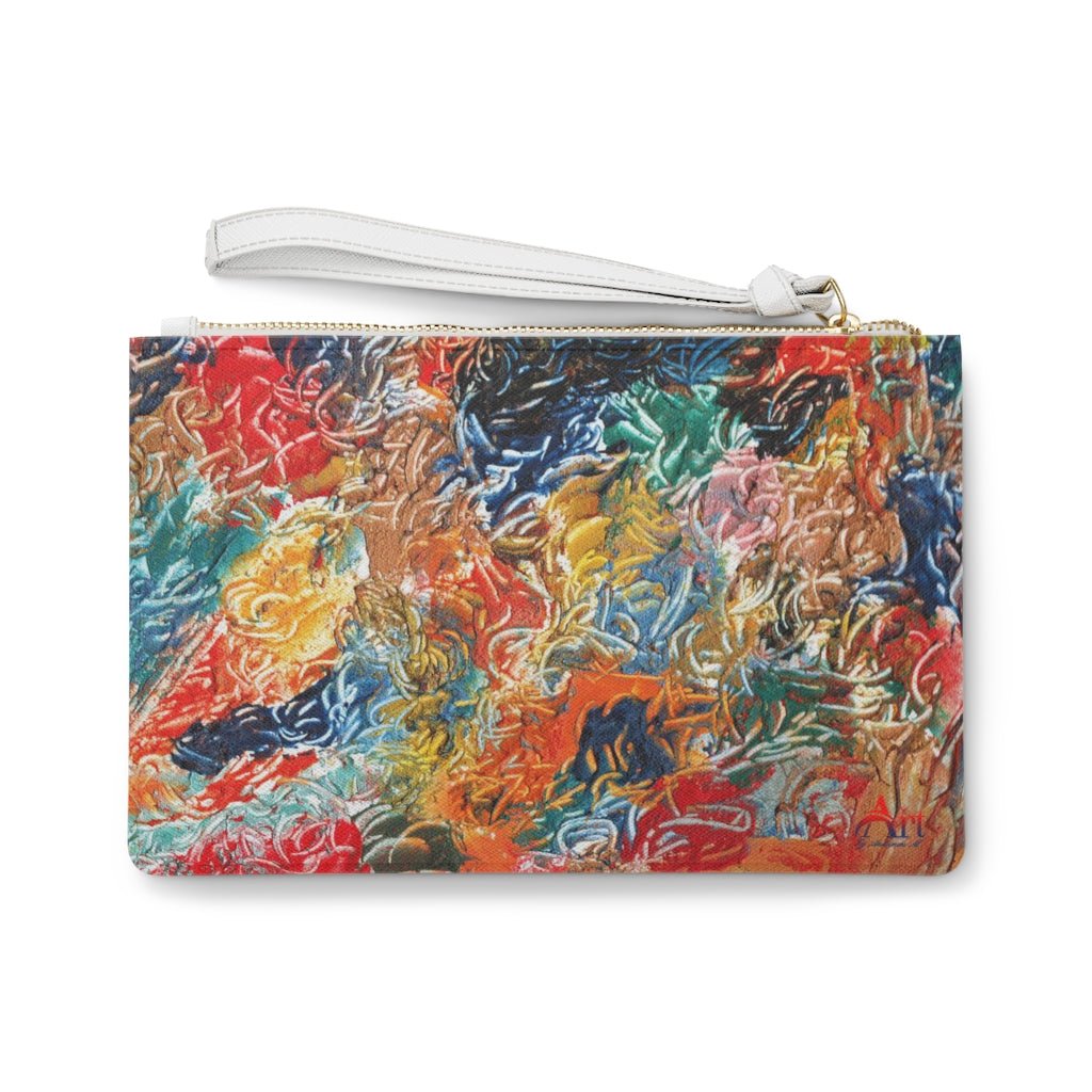 Vegan Leather Saffiano Clutch Perspective Series - Art by Autumn M.Bags