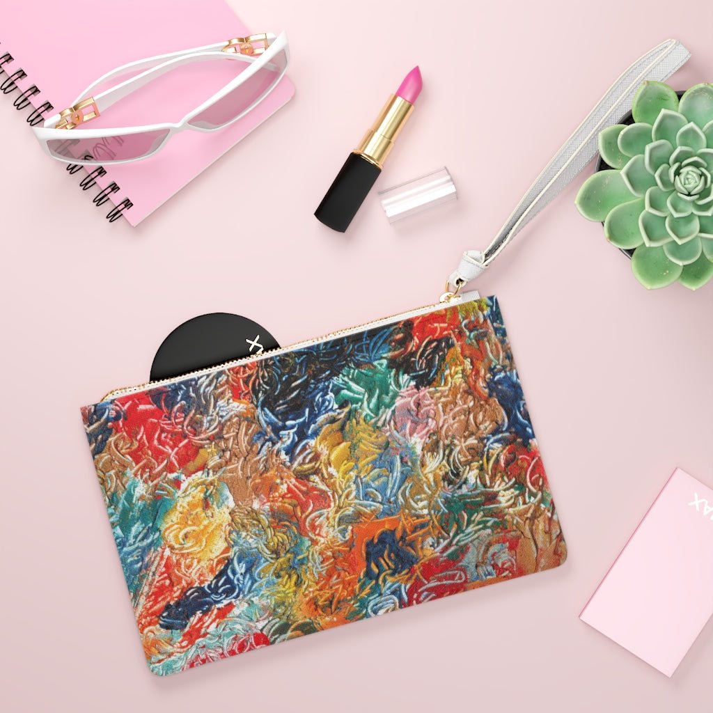 Vegan Leather Saffiano Clutch Perspective Series - Art by Autumn M.Bags